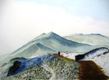 42 - David Partington - Wintery Malverns - Watercolour.JPG